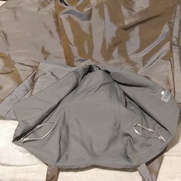 Silver / Gray Iridescent Dress /Gown by Impression Bridal (Street Size 12) - Picture 6 of 13